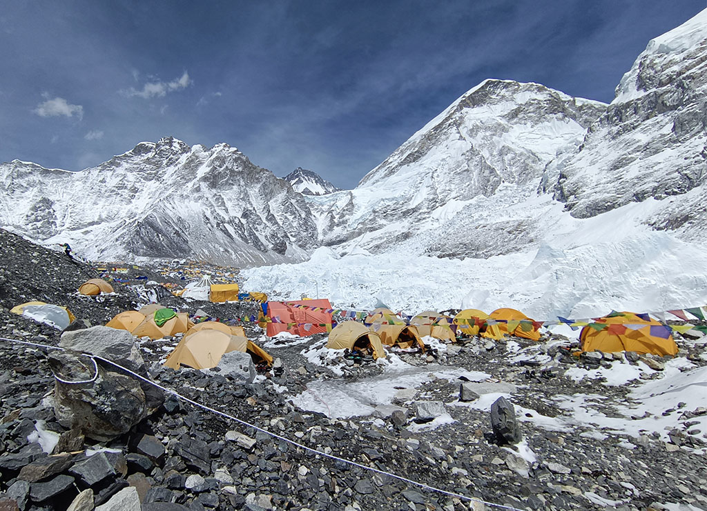 The Everest Base Camp 5364 meters