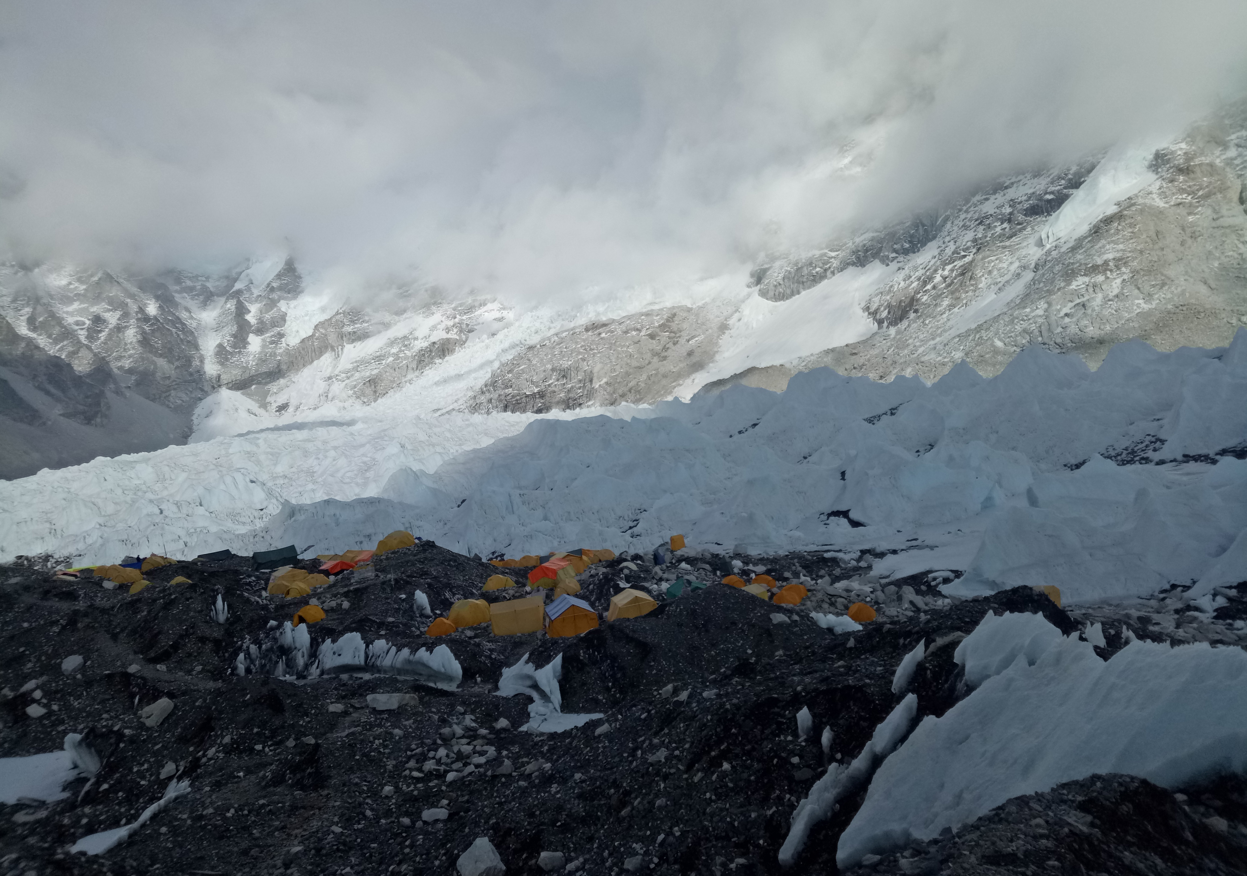 Everest Base Camp 5364 meters. 