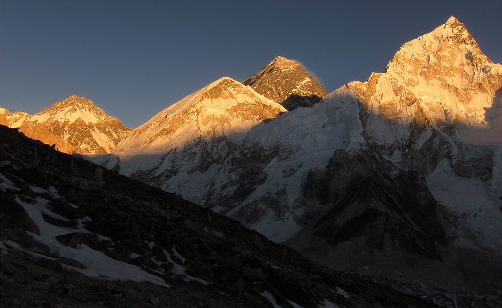 Sunset view from Kala Patthar View Point.