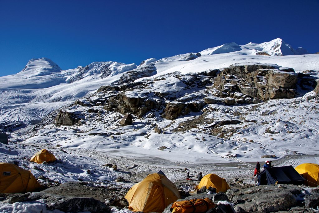 Campsite at Mera Peak High Camp 