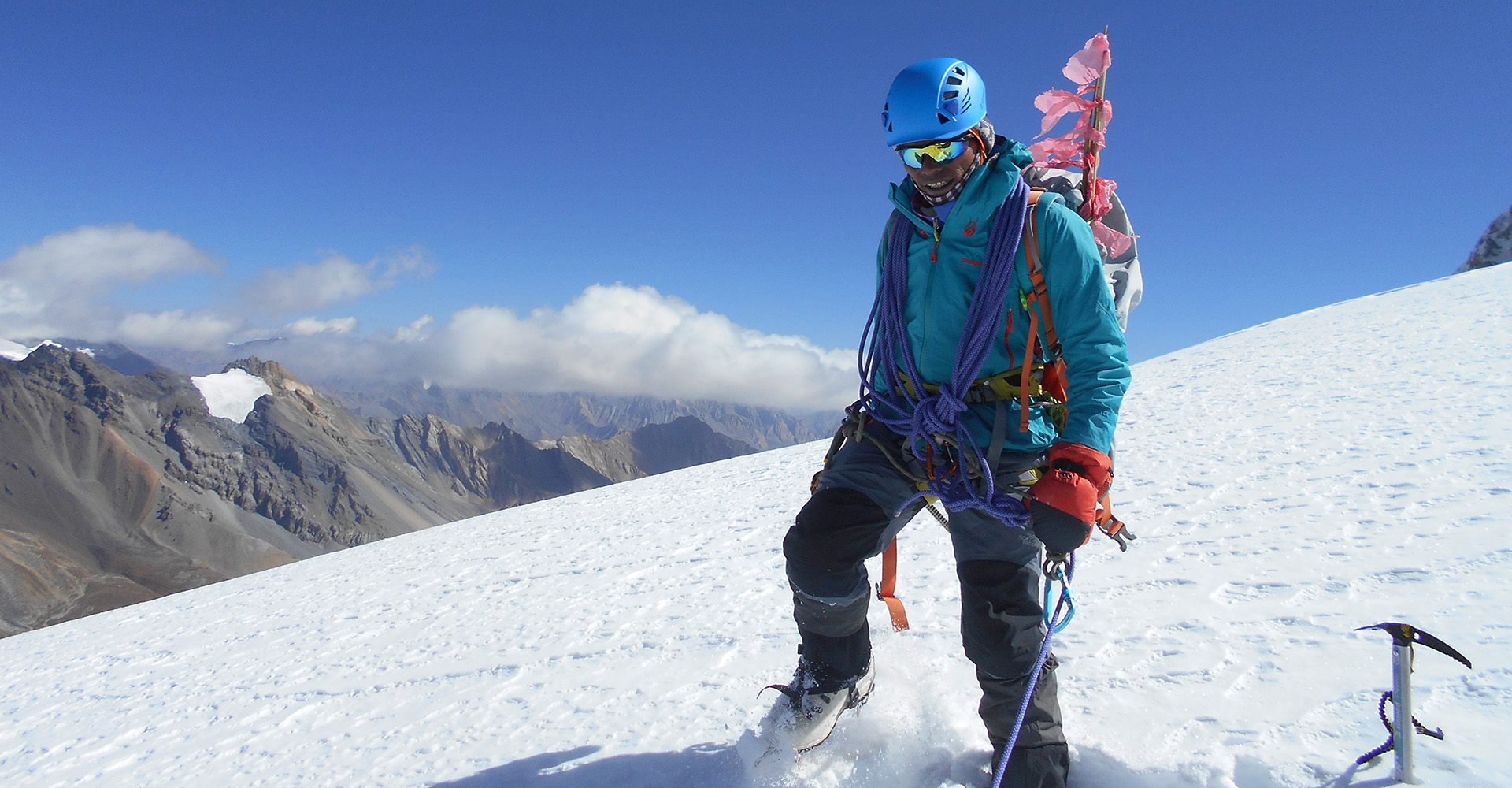 Larkya Peak Climbing in Nepal. 