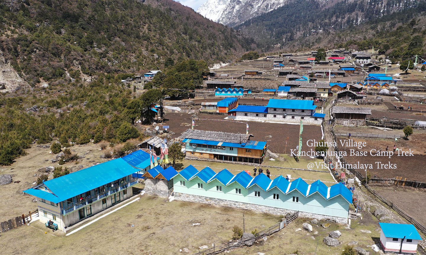 Ghunsa Village en route to Kanchenjunga North Base Camp Trek