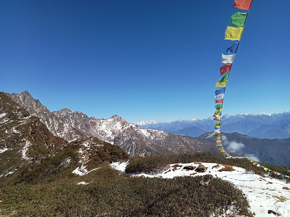 Himalayan Panorama view from Khongma Danda