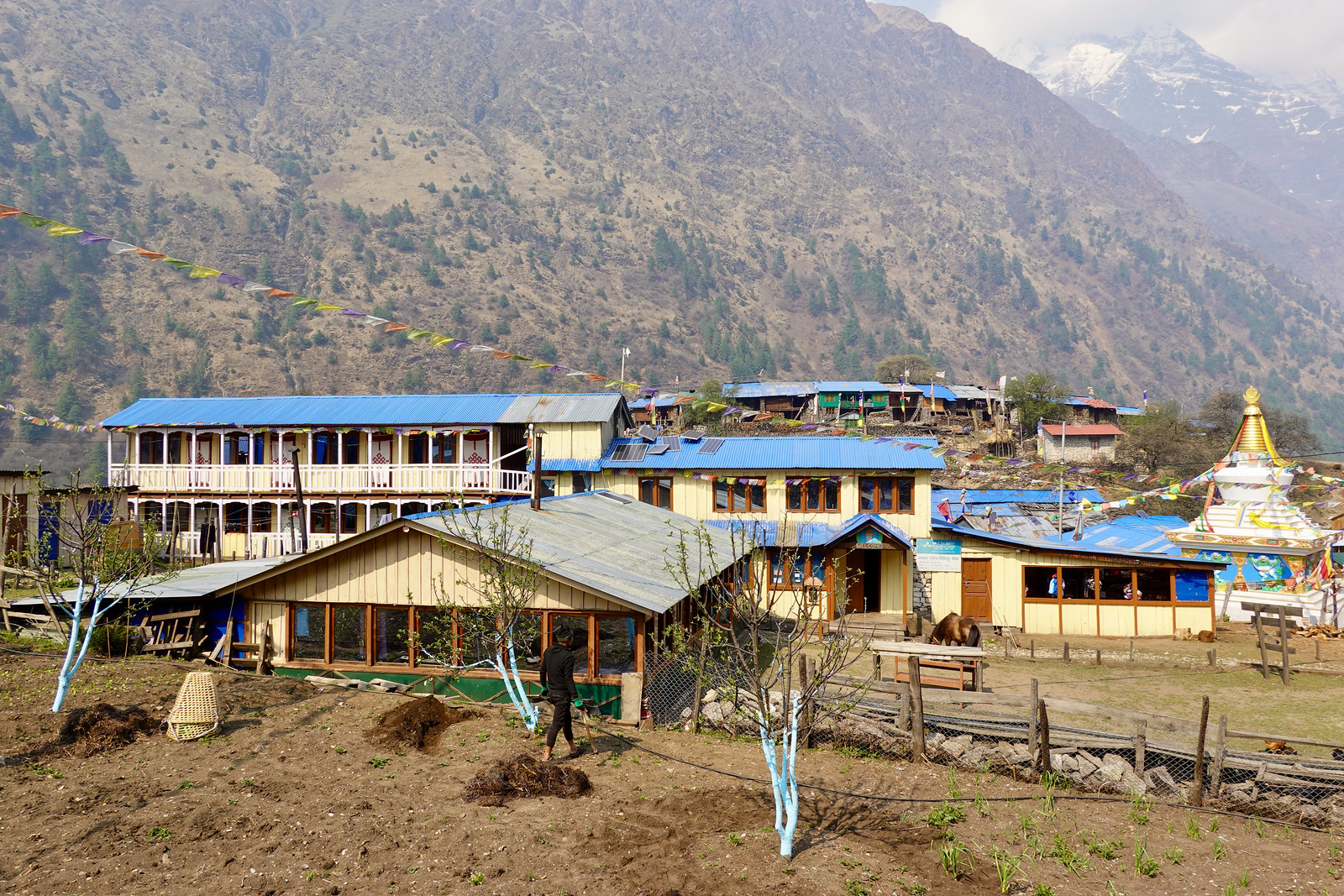 Wonderful local village Manaslu Trekking Route