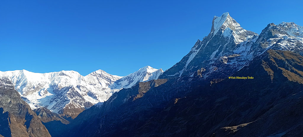 Mount Fishtail Close view from Mardi Himal Trek