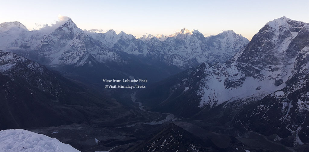 South East view from Lobuche Peak Summit