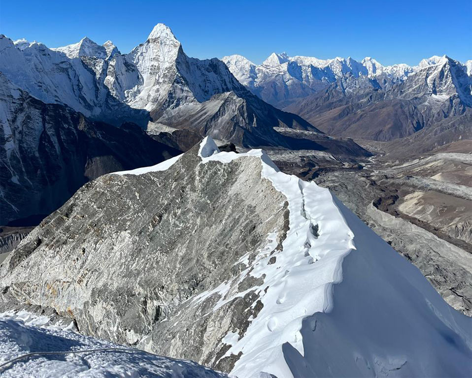 South view from Island Peak Summit